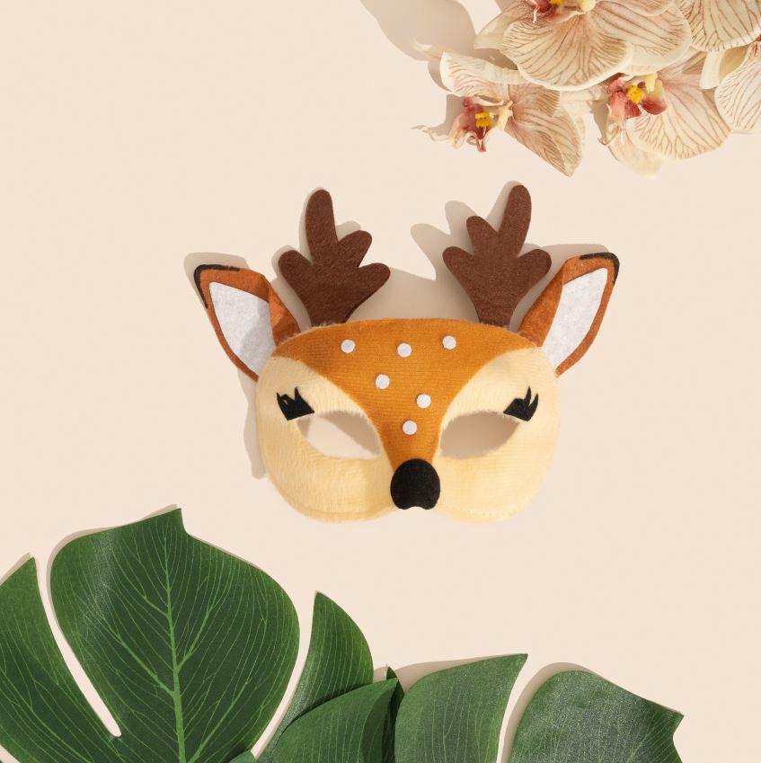 Animal Costume Mask Deer Fawn Deluxe