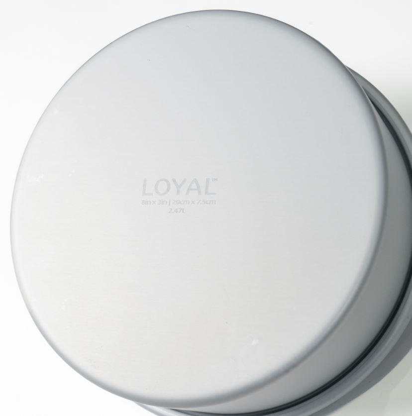 Tin LOYAL Elite 8 Inch Diameter X 3 Inch Deep