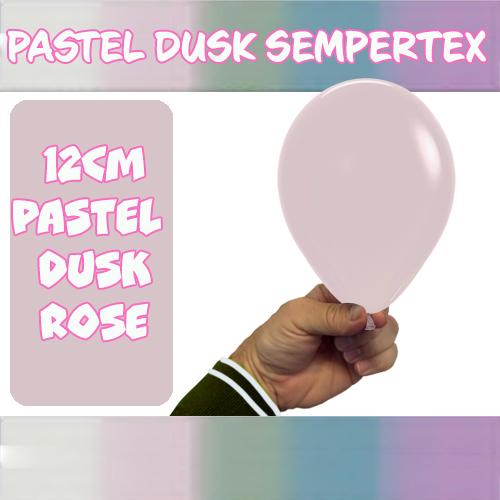 Latex Balloon 12cm Pastel Dusk Rose Pk 50