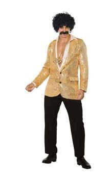 Costume Adult Gold Sequin Blazer