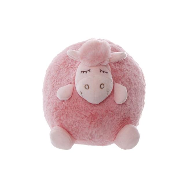 Soft Plush Toy Adrian Pink Sheep/Ewe/Lamb Farm Animal 15cm High