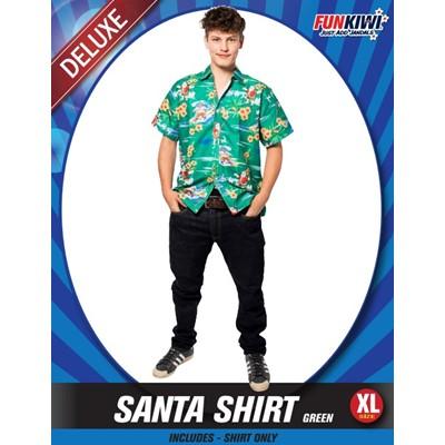 Santa Shirt Deluxe Dark Green