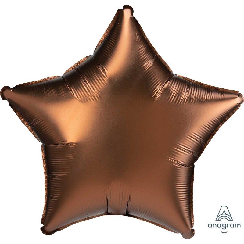 Balloon Foil 45cm Star Cocoa Chocolate Brown