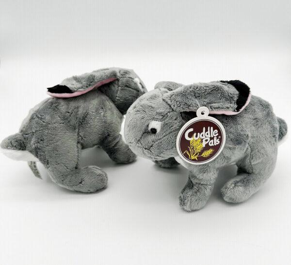 Soft Toy Bunny Rabbit Grey 13cm Lop Eared