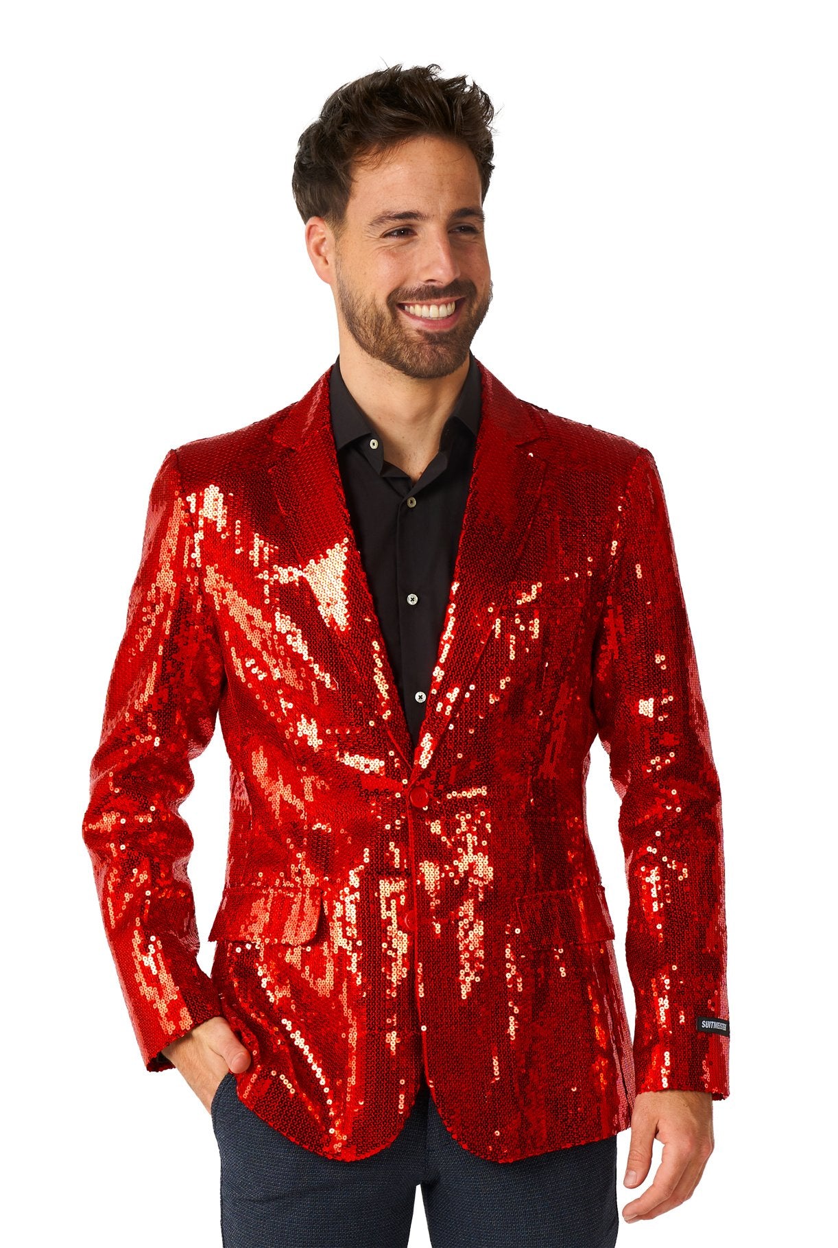 Costume Adult Suitmeister Blazer Red Sequins