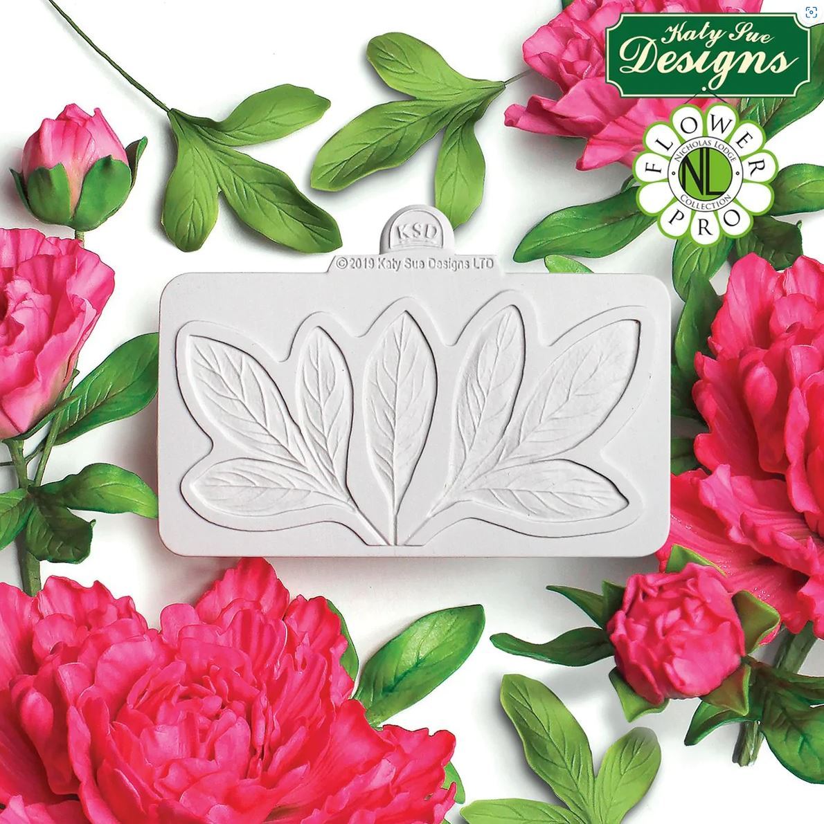 Peony Leaves Silicone Mould - Katy Sue Designs