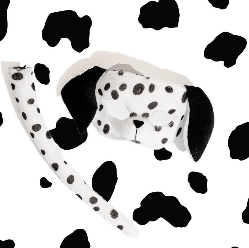 Animal Costume Mask Set Deluxe Dalmatian Dog