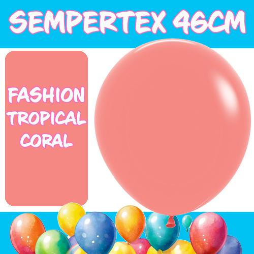 Balloons 46cm Fashion Tropical Coral Pk 6