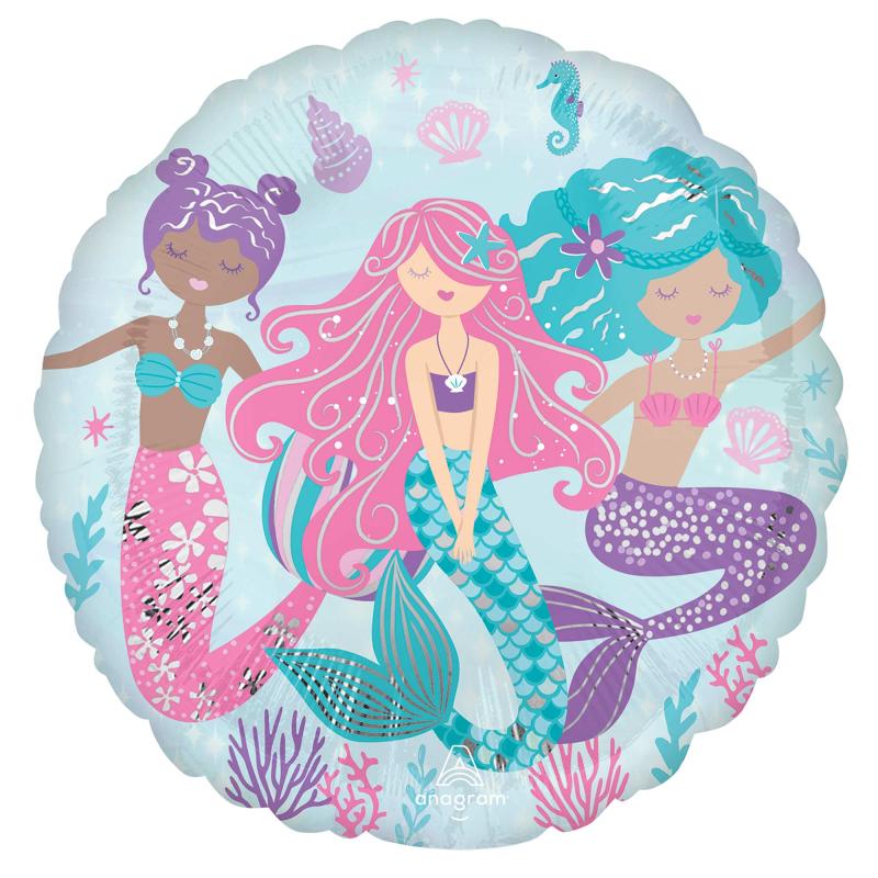 Balloon Foil 45cm Shimmering Mermaid