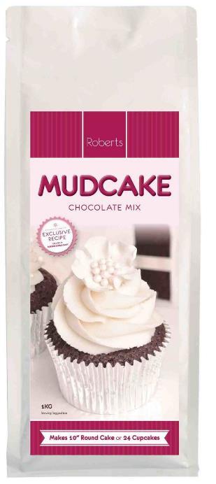 Baking Premix Professional Chocolate Mud Cake Mix 1kg Roberts