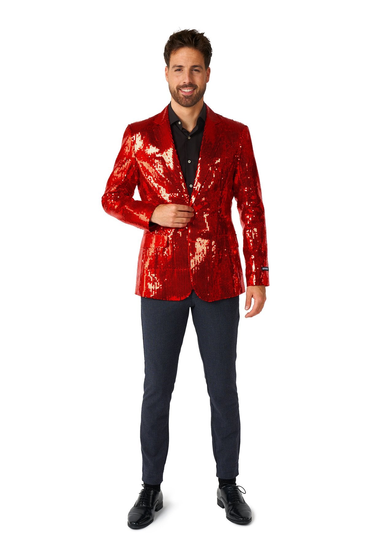 Costume Adult Suitmeister Blazer Red Sequins