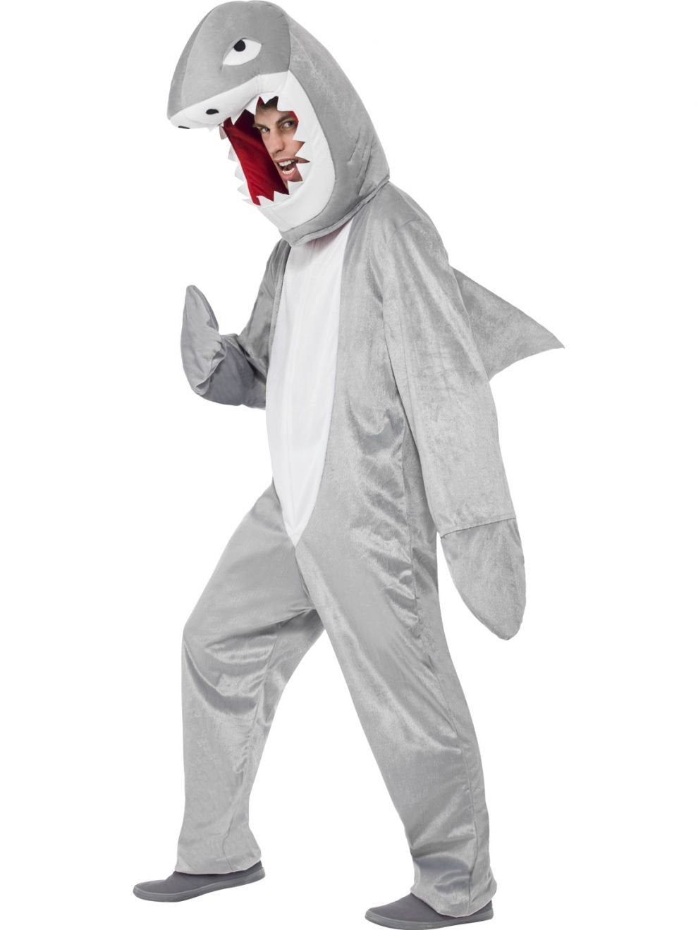 Costume Adult Animal Great Shark Grey Medium