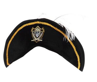 Hat Pirate Caribbean Black Adult