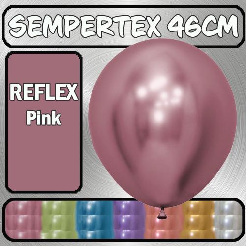 Balloons 46cm Reflex Pink Pk 6