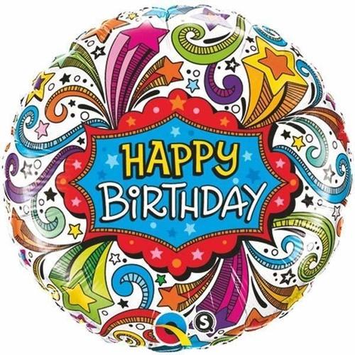 Balloon Foil 45cm Birthday Groovey discontinued line