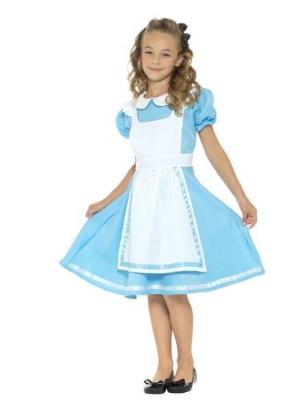 Costume Child Wonderland Princess Blue