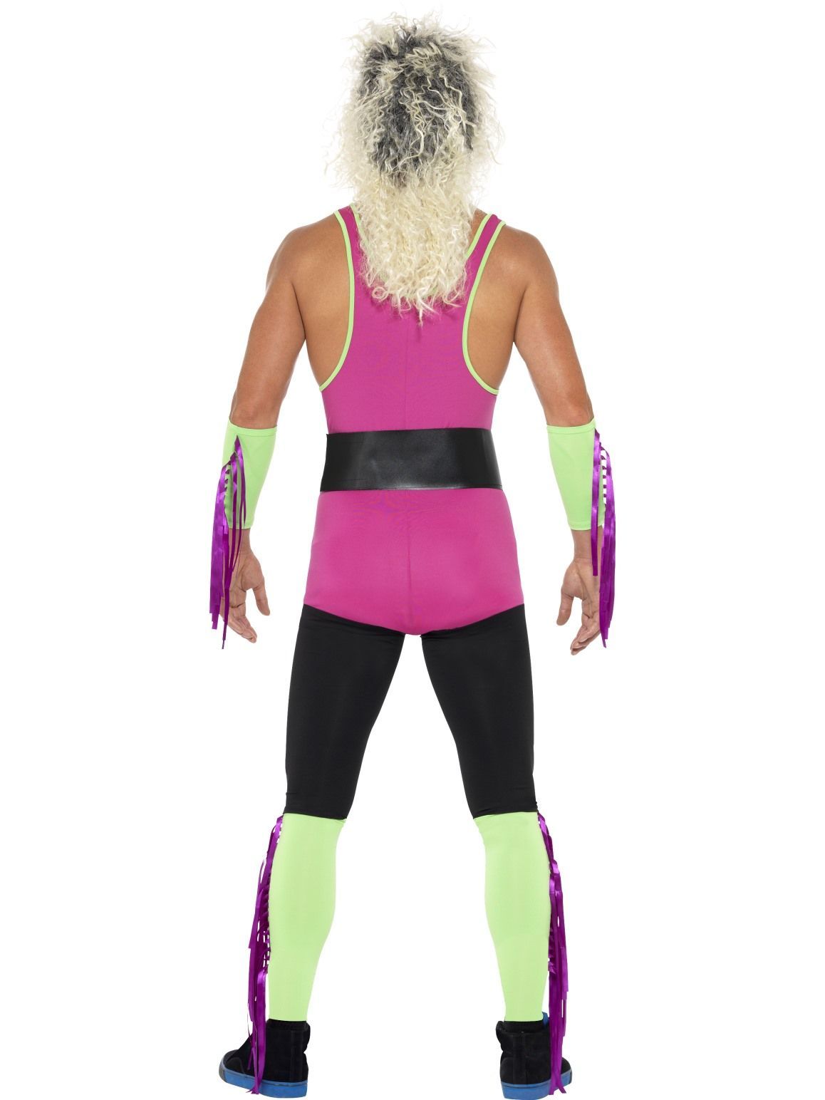 Costume Adult Retro Wrestler 1980s/1990s