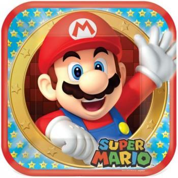 Super Mario Dinner Plates 22cm Pk8