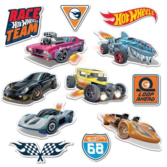 Hot Wheels Cut Out Decorations Pk/12