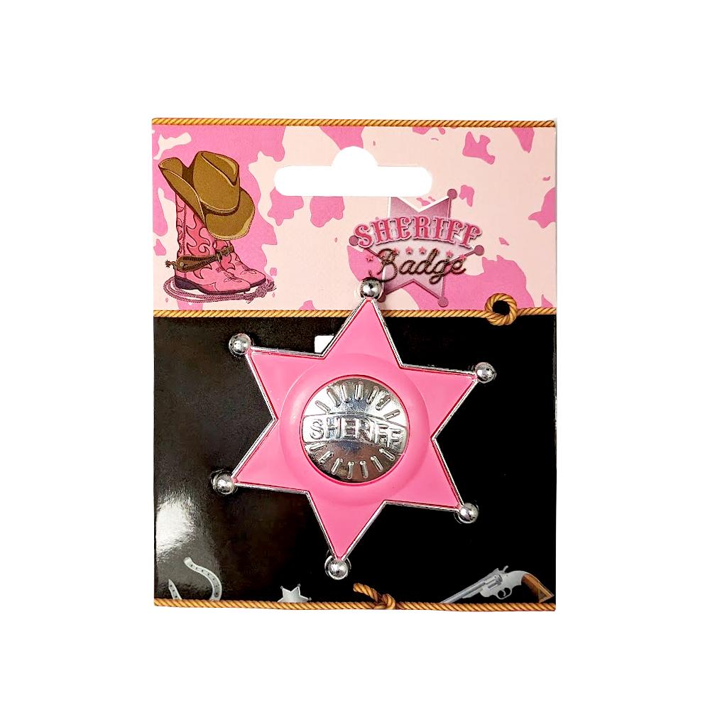 Badge Sheriff Pink Western Cowboy/Cowgirl Star