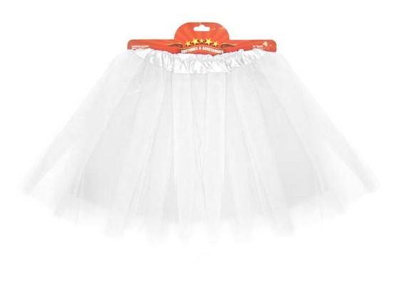 Tutu Adult Size White 40cm 1980s Costume Accessory