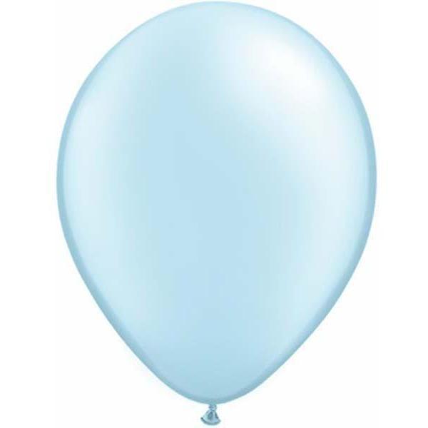 Last Chance - Latex Balloons 30cm Azure Blue Pastel Pearl Pk 25