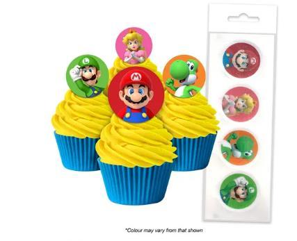 Edible Icing Wafer Topper Super Mario Bros Pk/16