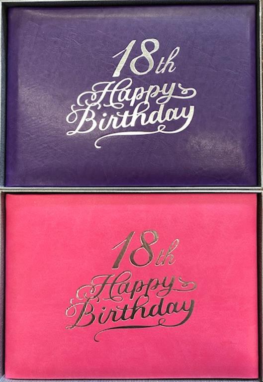 Guest Signature Book 18th Birthday Bright Assorted Colours