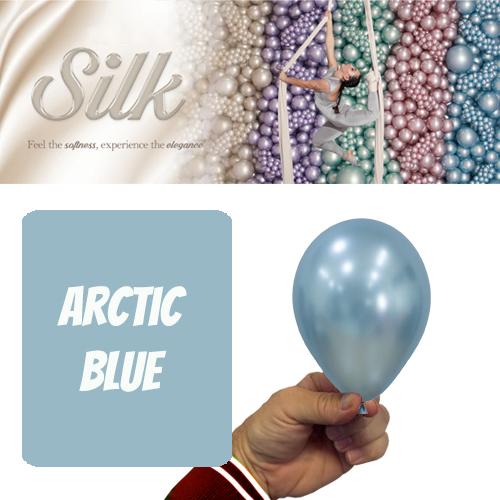 Latex Balloon 12cm Silk Arctic Blue Pk 50 Sempertex