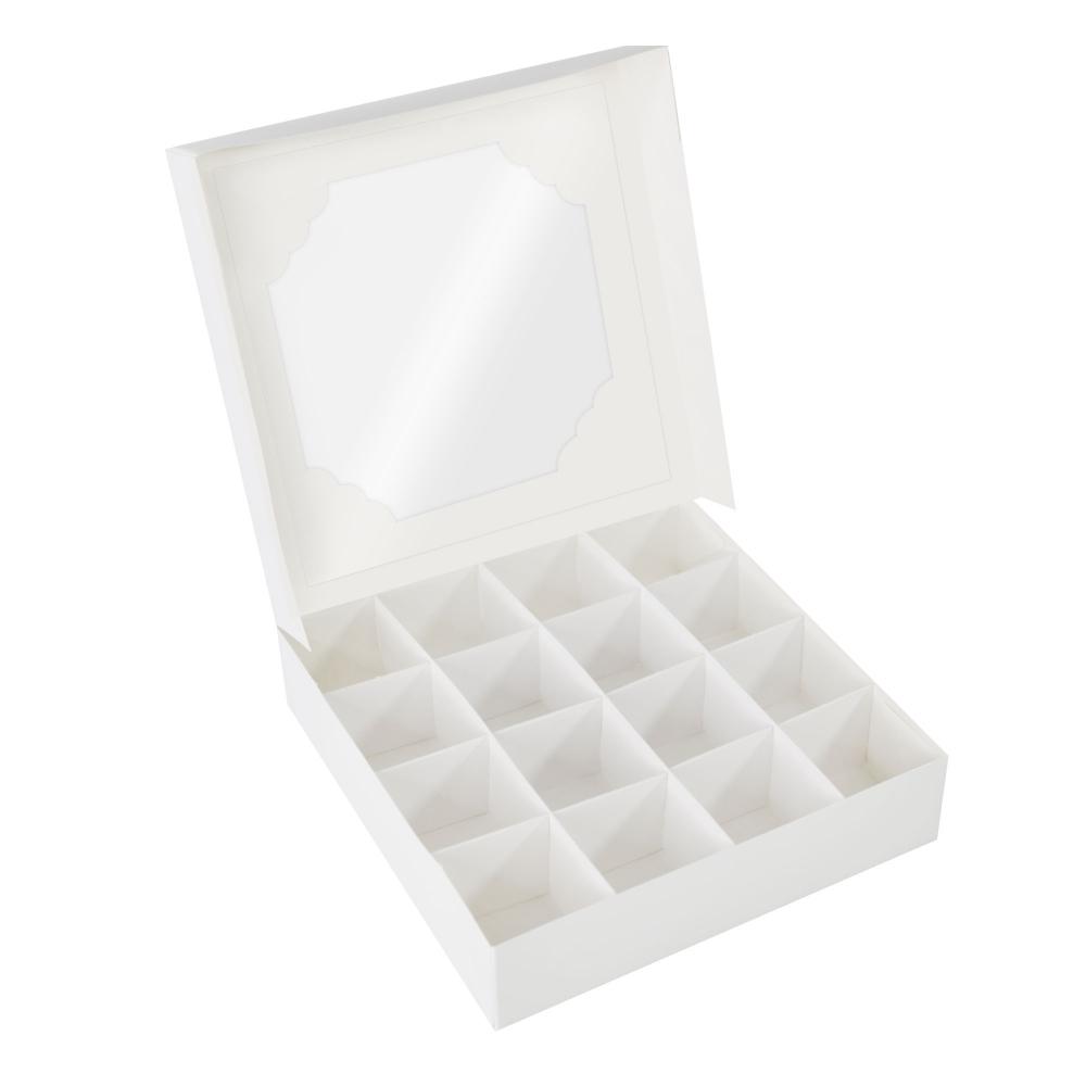 Biscuit/Bonbonnieres/Chocolate/Treat 16 Cavities Box & Lid With Insert Pk/5