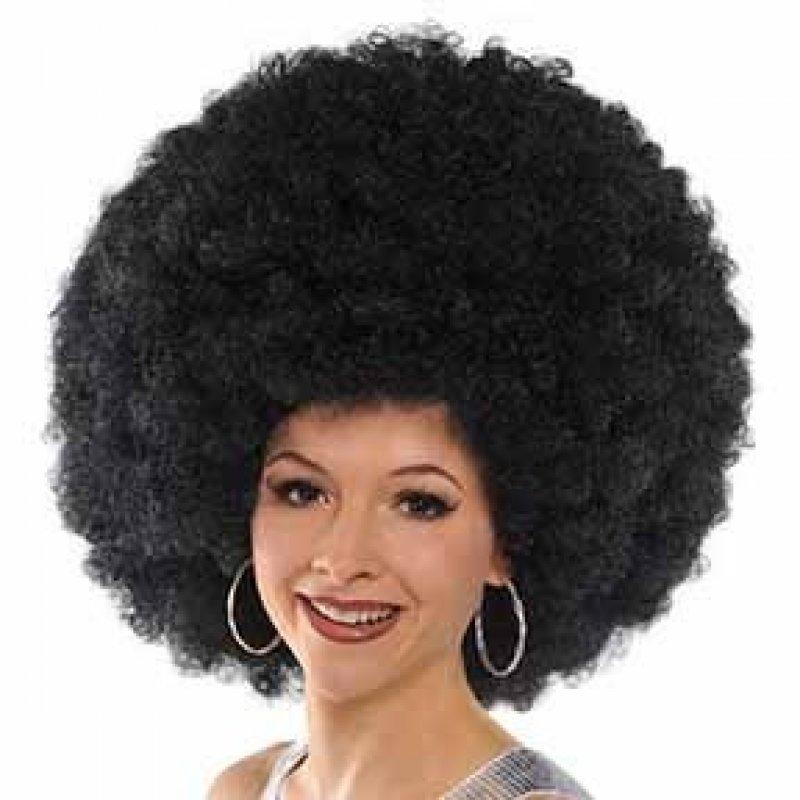 Wig Afro Black The Worlds Biggest Disco 1970s