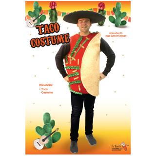 Costume Adult Mexican Taco Fiesta Food Novelty Funny One Size