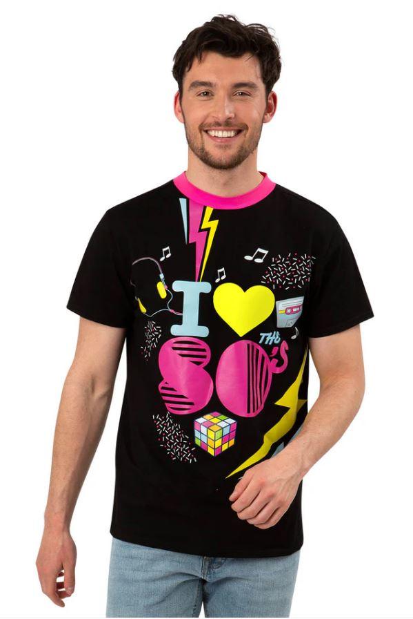 Costume Adult 1980s Printed T-Shirt