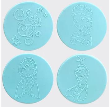 Frozen Logo Cookie/Biscuit Debossers PK/4 Cake Craft