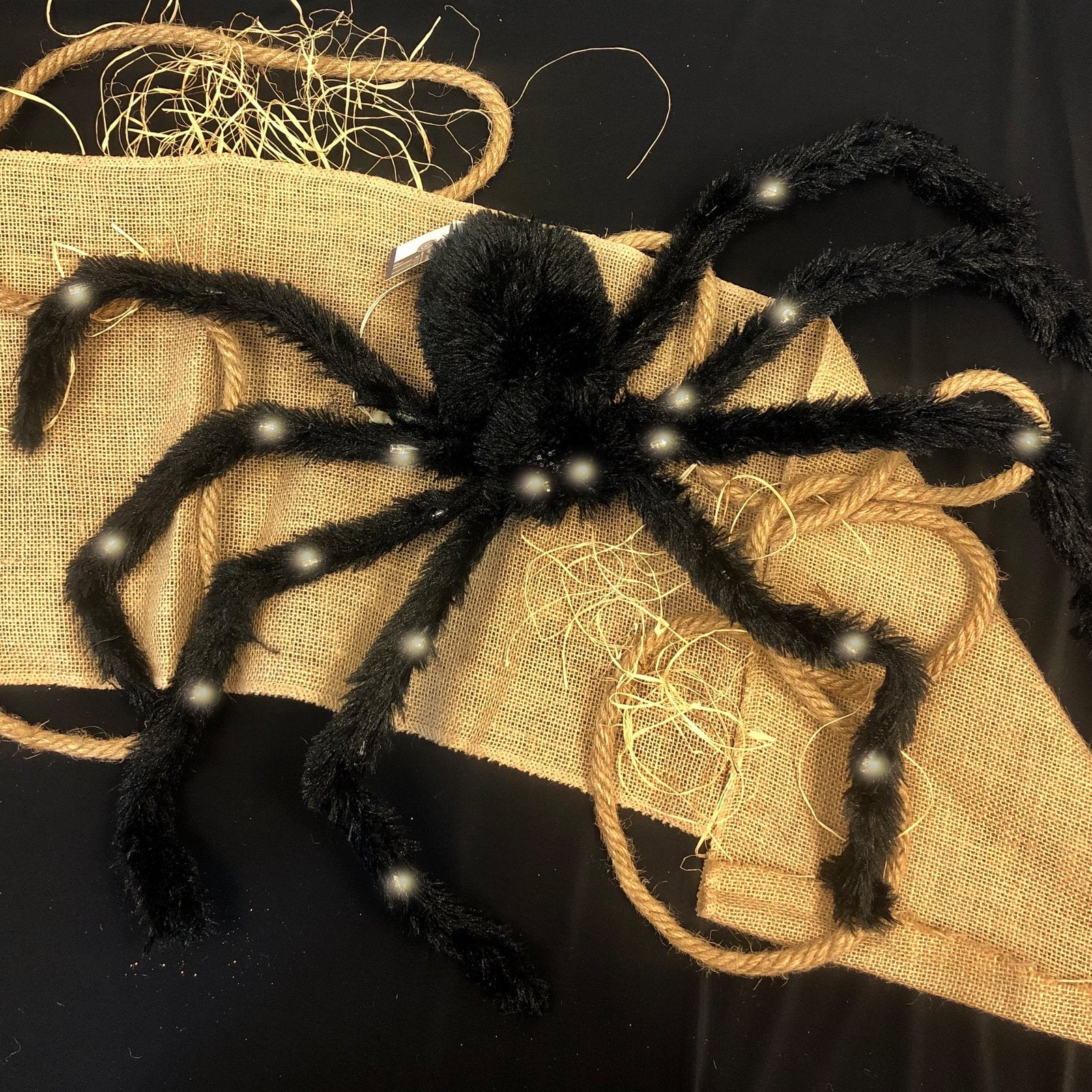 Prop Spider Light Up Posable 70cm Wide