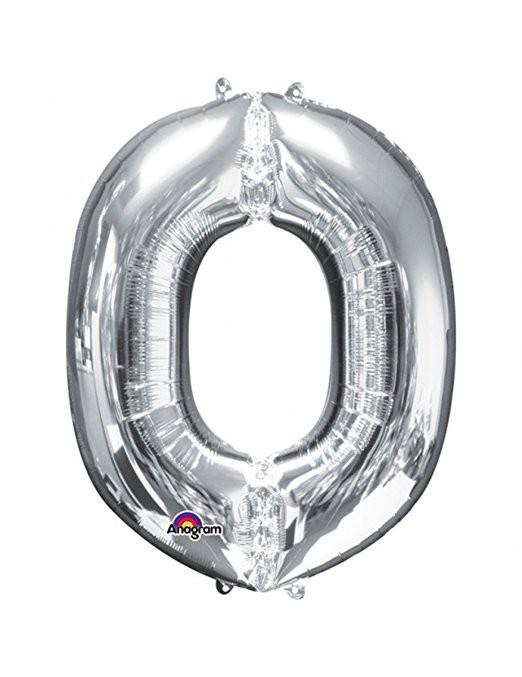 Balloon Foil Letter O Silver 40cm