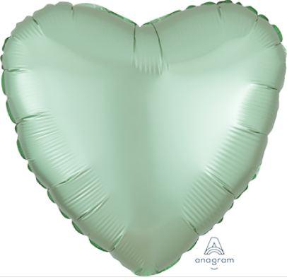 Balloon Foil 45cm Heart Pastel Mint