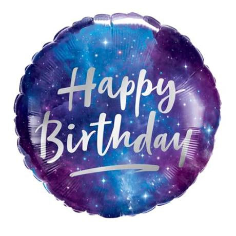 Balloon Foil 45cm Birthday Galaxy