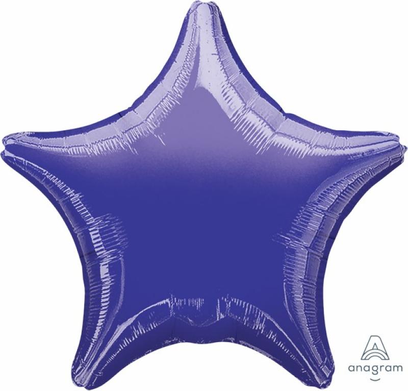 Balloon Foil 45cm Star Purple