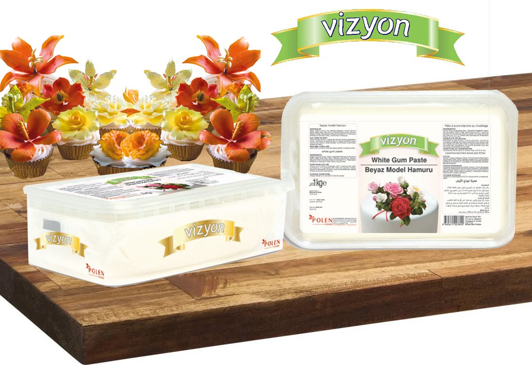 Gum/Flower Paste White 1kg Vizyon