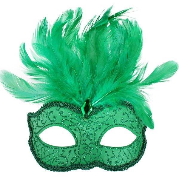 Mask Daniella Green W/Feather