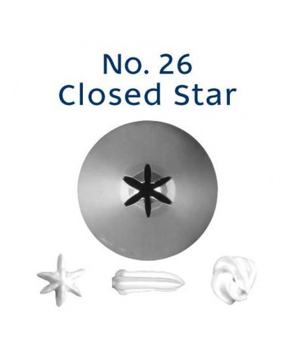 Icing Tip Closed Star No 26