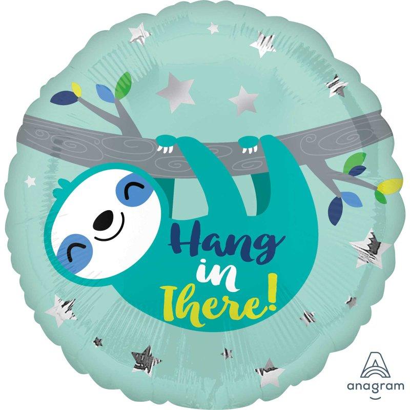 Balloon Foil 45cm Hang In There  Sloth