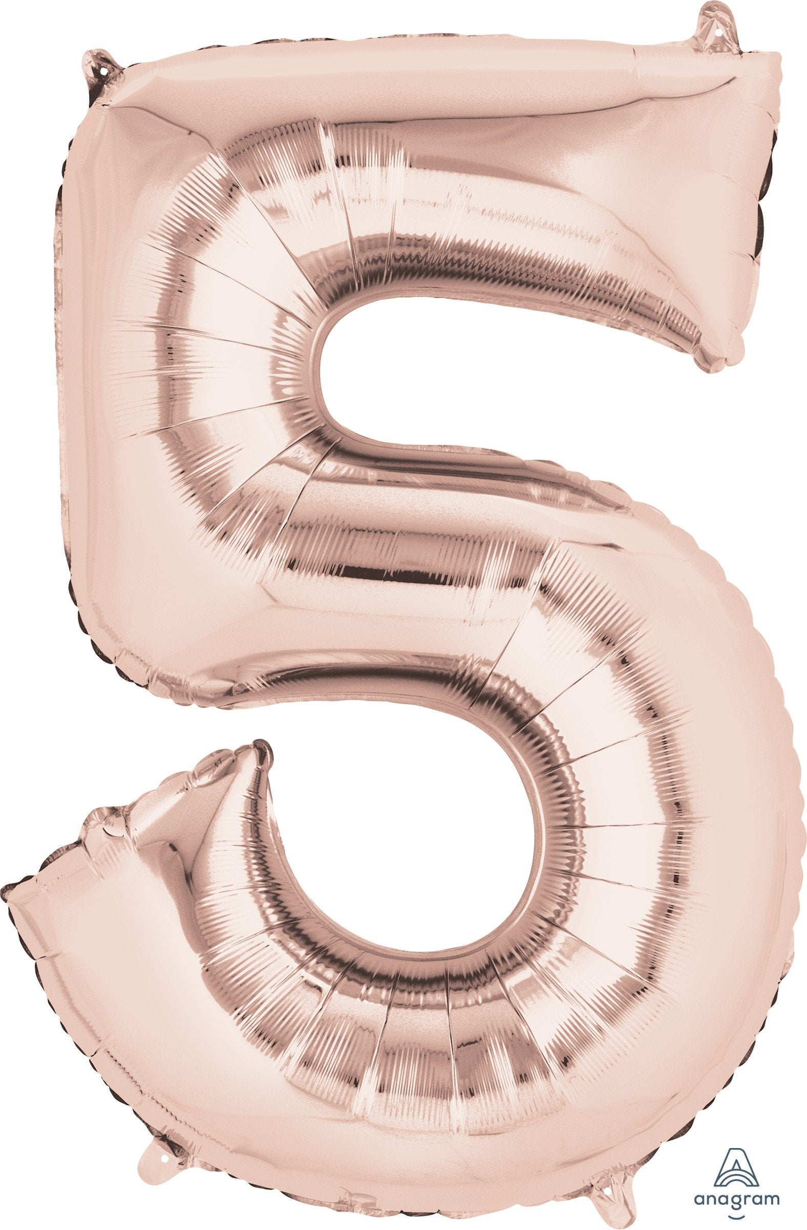 Balloon Foil Number 5 Rose Gold 40cm