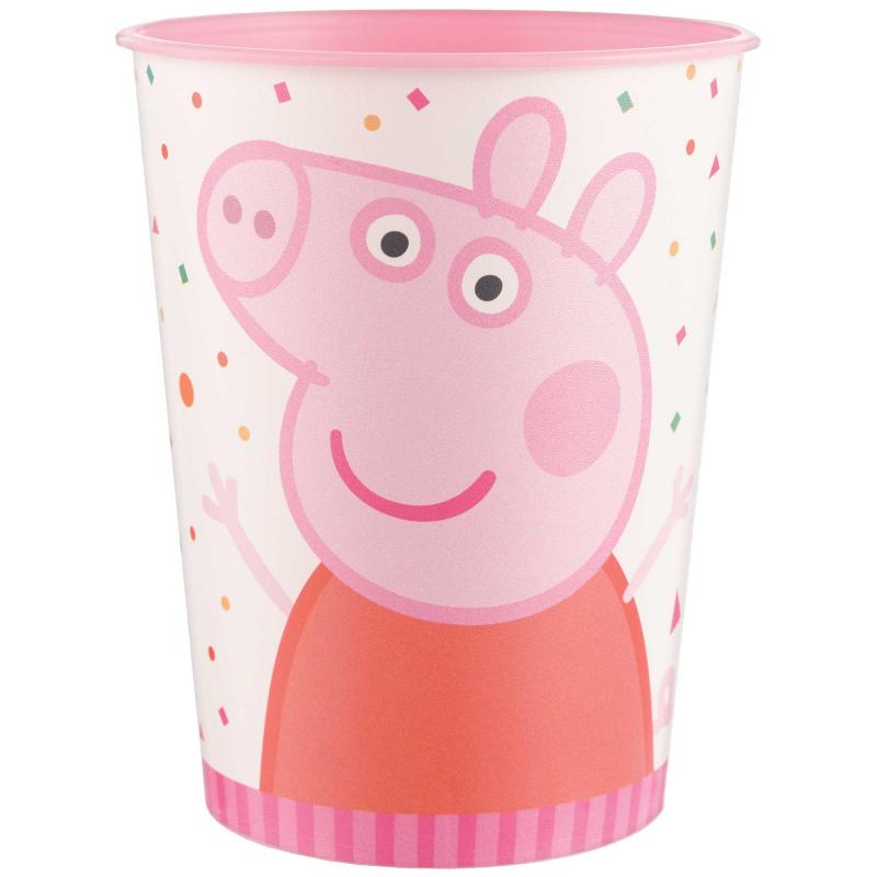 Peppa Pig Confetti Cup Plastic 473ml Each Deluxe