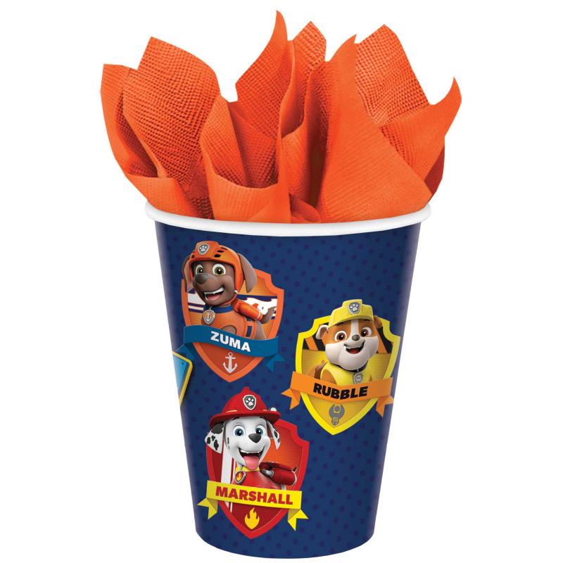 Paw Patrol Adventures Paper Cup 266ml Pk/8