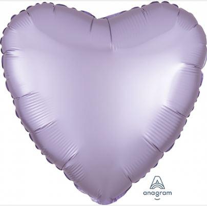 Balloon Foil 45cm Heart Lilac Satin