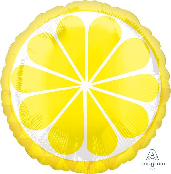 Balloon Foil 45cm Fruit Lemon Slice