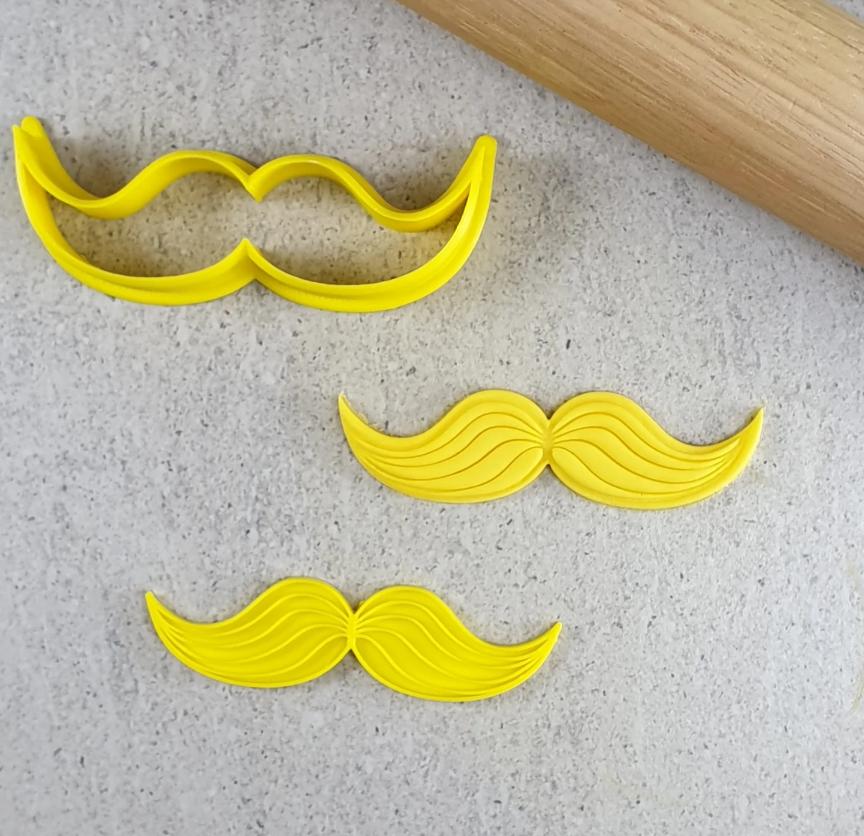 Moustache Embosser & Cookie/Biscuit Cutter Set