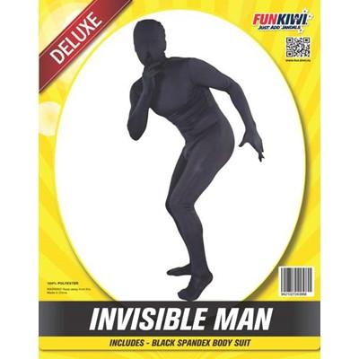 Costume Adult Invisible Man Black Spandex (Atc)